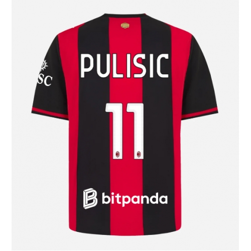 Billige Fotballdrakt AC Milan Christian Pulisic #11 Replika Hjemmedrakt 2026-27 Kortermet Billige Fotballdrakt AC Milan Christian Pulisic #11 Replika Hjemmedrakt 2026-27 Kortermet